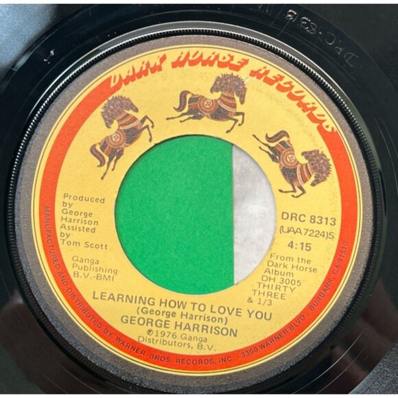 George Harrison Crackerbox Palace / Learning How to Love You 45 Vinyl 70s Rock - Picture 2 of 6